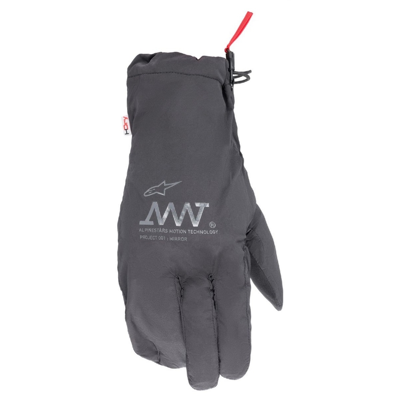 Alpinestars AMT-10 AIR HDRY melni-tumši pelēki motocikla cimdi