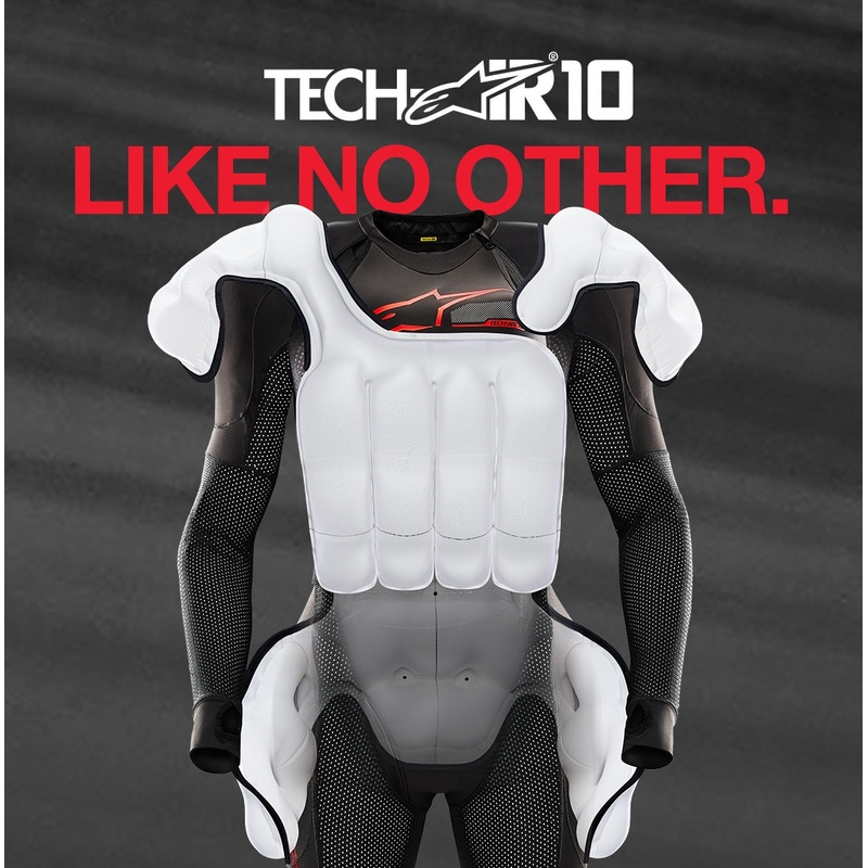 Alpinestars TECH-AIR®10 gaisa spilvenu sistēma melns-arkans-pelēks