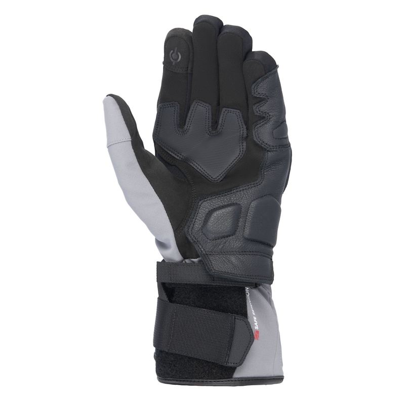 Motocikla cimdi Alpinestars TOURER W-7 2 DRYSTAR melni-tumši pelēki