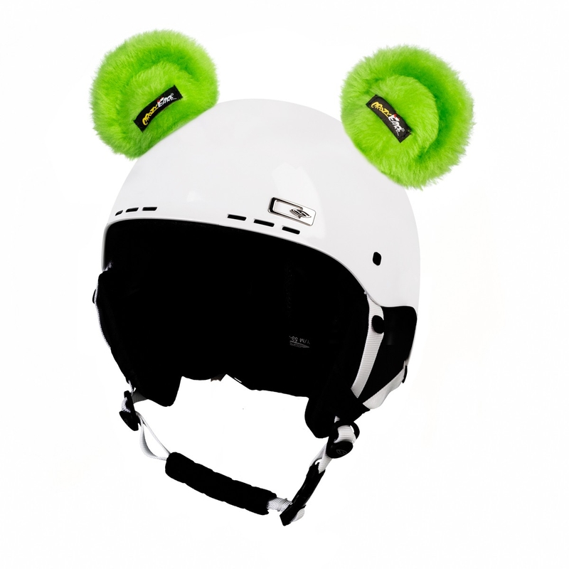 Ķiveres ausis Teddy Bear zaļš