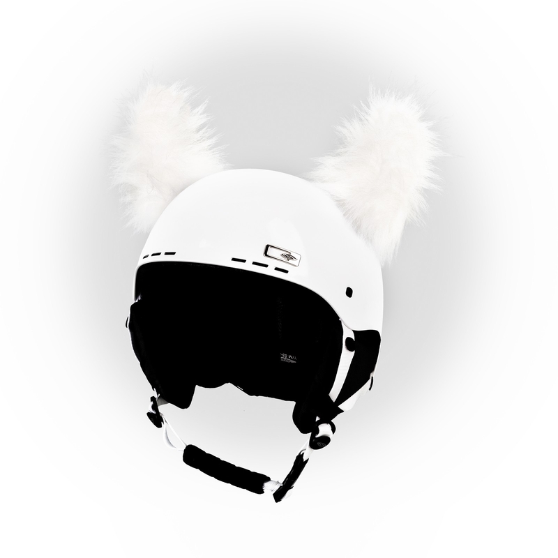 Yeti ķiveres ausis baltas