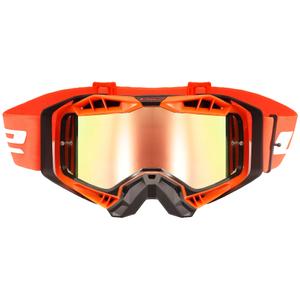 Motokrosa brilles LS2 Aura PRO black-orange iridium plexi