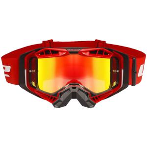 Motokrosa brilles LS2 Aura PRO black-red iridium plexi