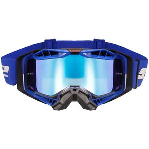 Motokrosa brilles LS2 Aura PRO black-blue iridium plexi