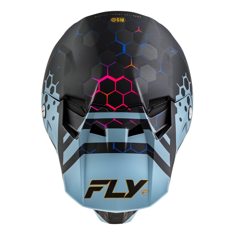 Motokrosa ķivere FLY Racing Formula CC Tektonic melns-pelēks