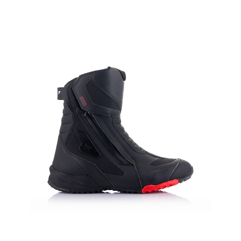 Alpinestars RT-7 DRYSTAR melni un sarkani motocikla zābaki