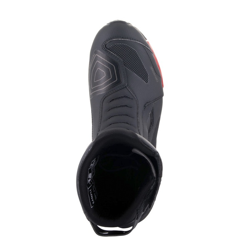 Alpinestars RT-7 DRYSTAR melni un sarkani motocikla zābaki