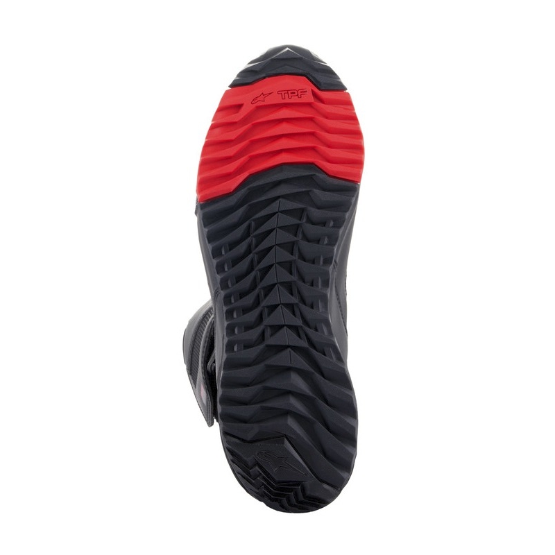 Alpinestars RT-7 DRYSTAR melni un sarkani motocikla zābaki
