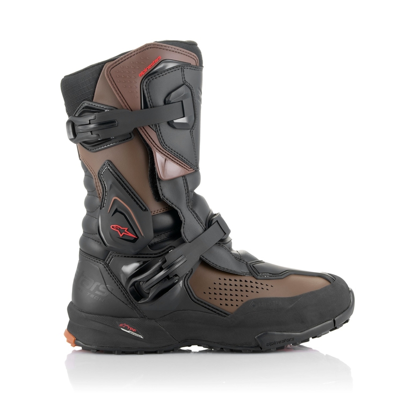 Alpinestars XT-8 GORE-TEX melni un brūni motocikla zābaki