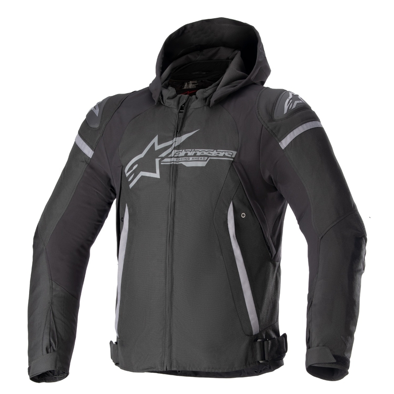 Alpinestars Zaca ūdensnecaurlaidīga motocikla jaka Black-Dark Grey