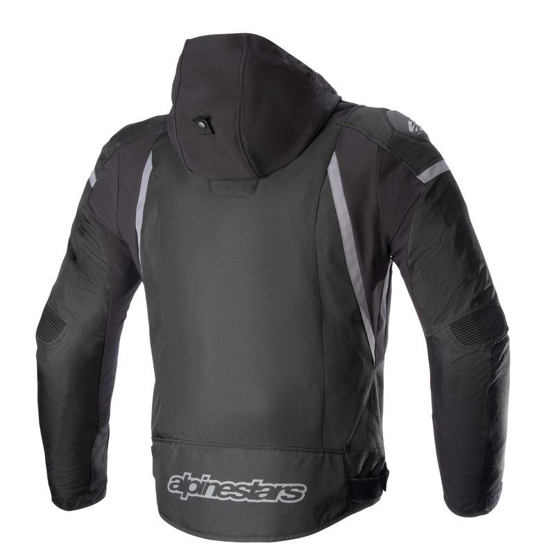 Alpinestars Zaca ūdensnecaurlaidīga motocikla jaka Black-Dark Grey