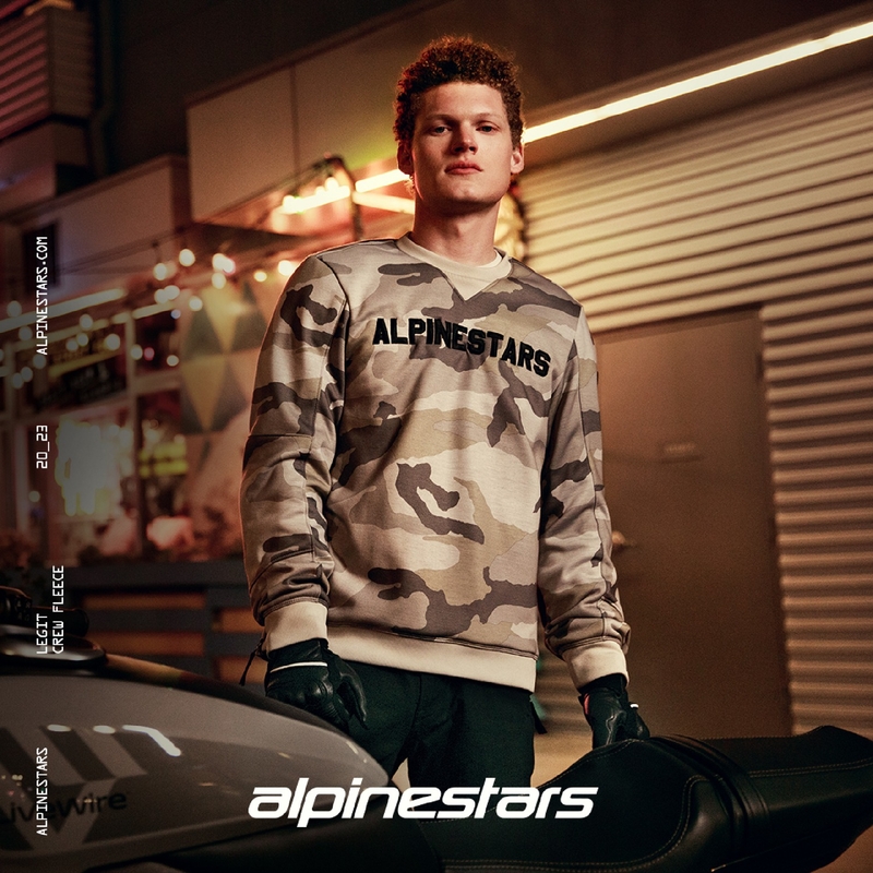 Alpinestars Legit Crew Fleece gaiši kamo pelēks