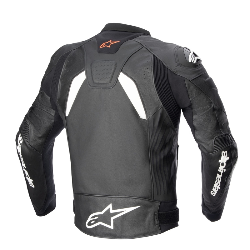 Alpinestars GP PLUS 4 melnā un baltā motocikla jaka