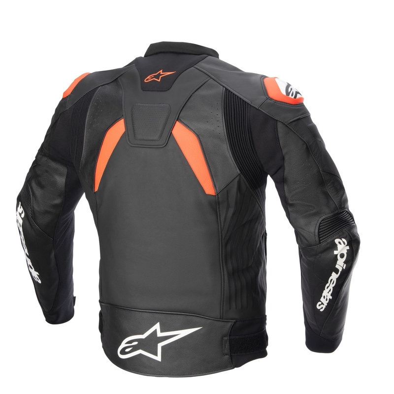 Alpinestars GP PLUS 4 melns-fluo sarkans-balts motocikla jaka