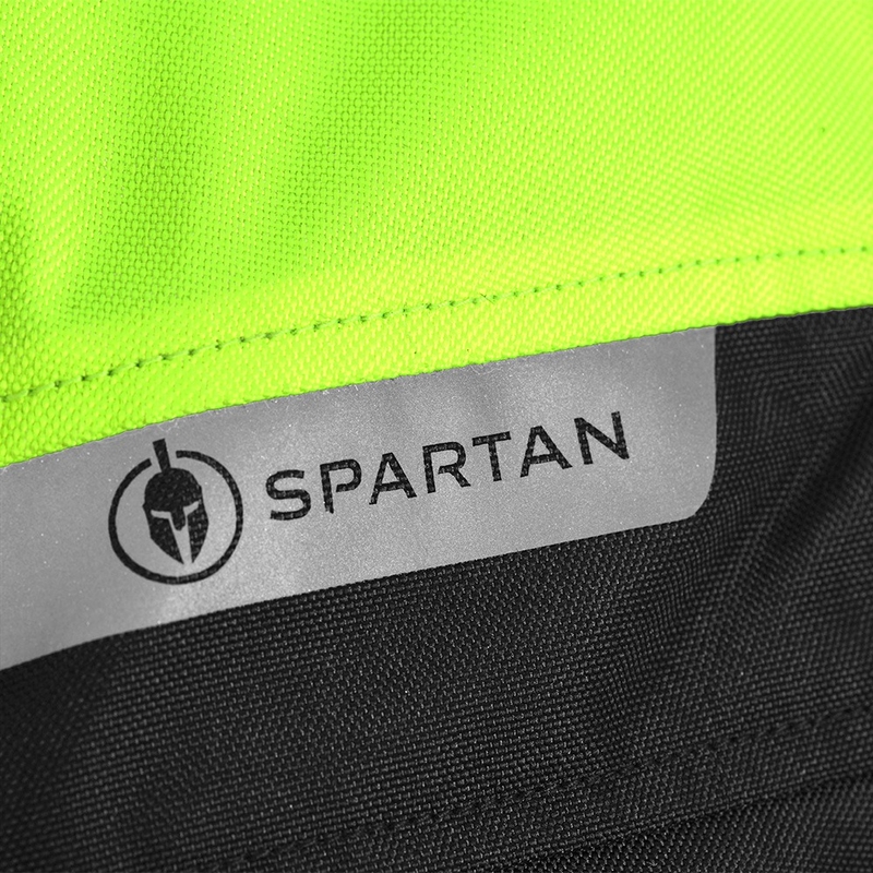 Oxford Spartan Short WP melnā-fluo dzeltenā motocikla jaka