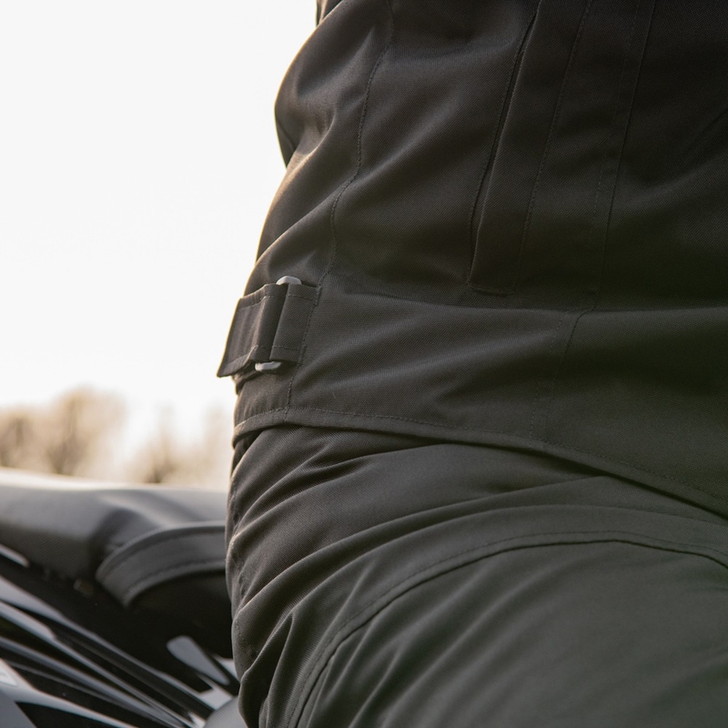 Oxford Spartan Short WP melnā-fluo dzeltenā motocikla jaka