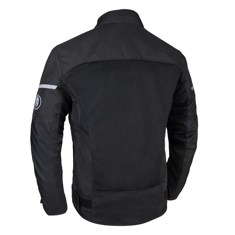 Oxford Spartan Air melna motocikla jaka