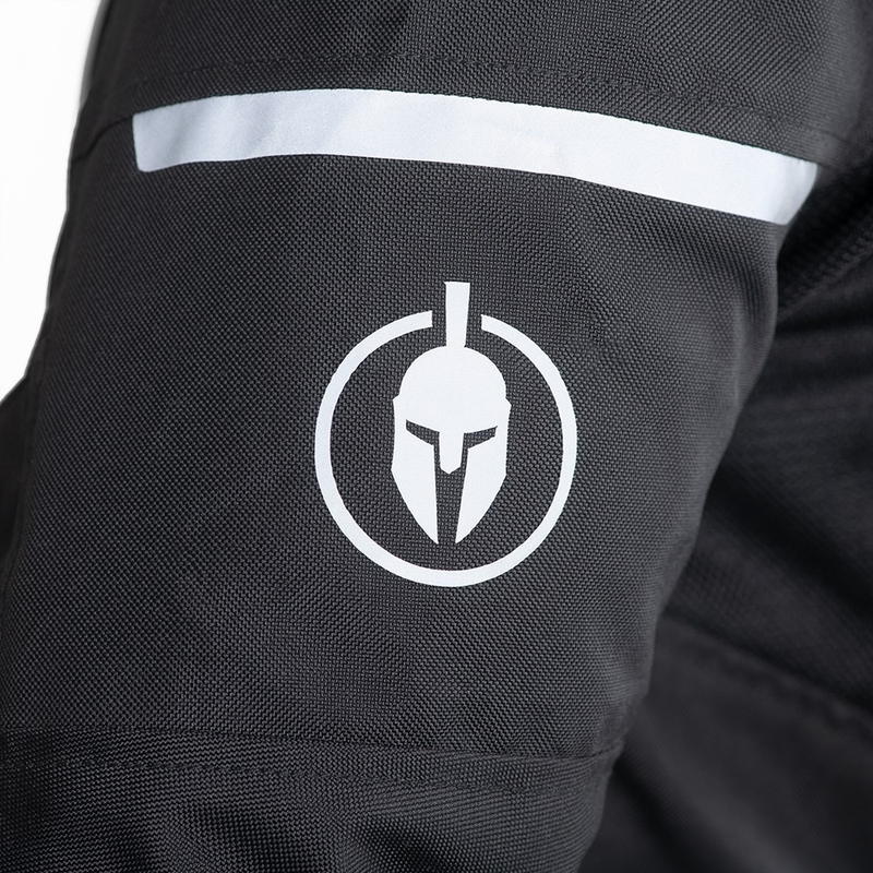 Oxford Spartan Air melna motocikla jaka