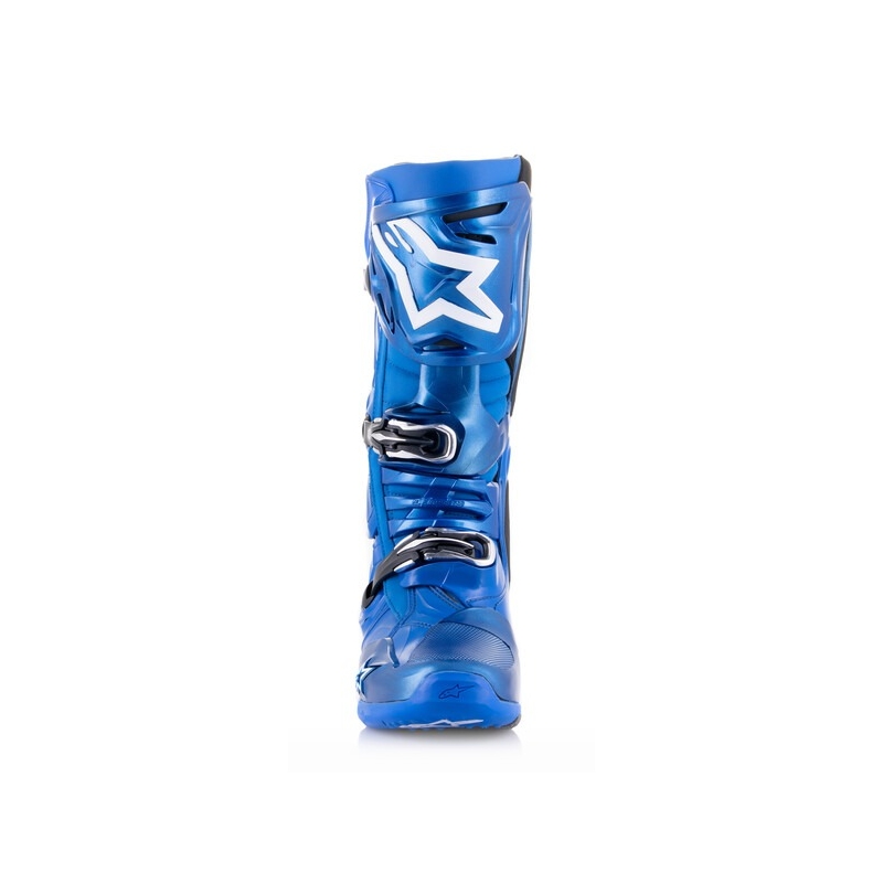 Alpinestars Tech 10 zili-melni-balti motocikla zābaki