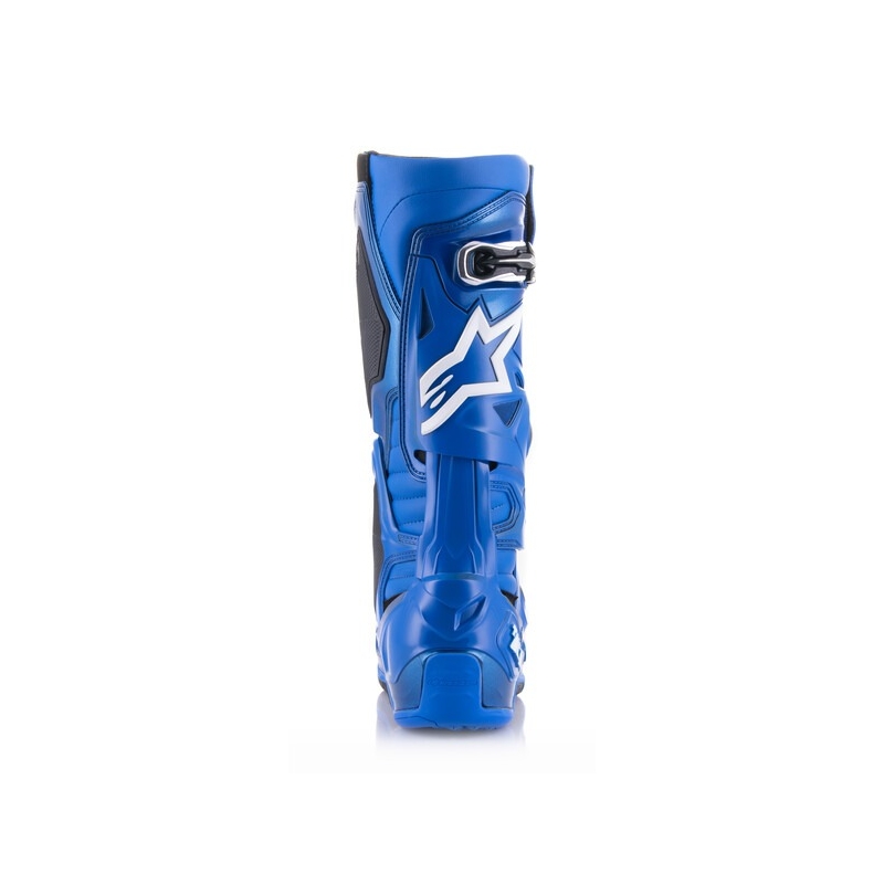 Alpinestars Tech 10 zili-melni-balti motocikla zābaki