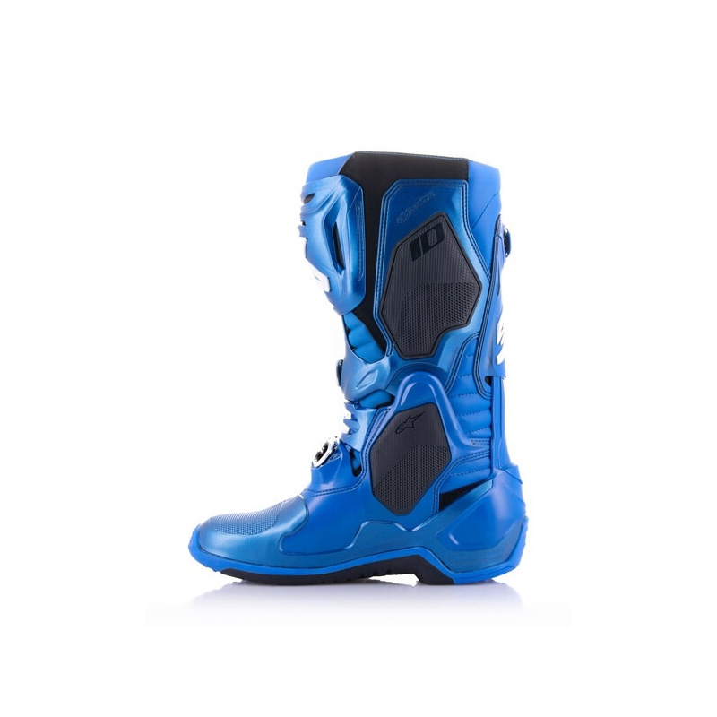Alpinestars Tech 10 zili-melni-balti motocikla zābaki