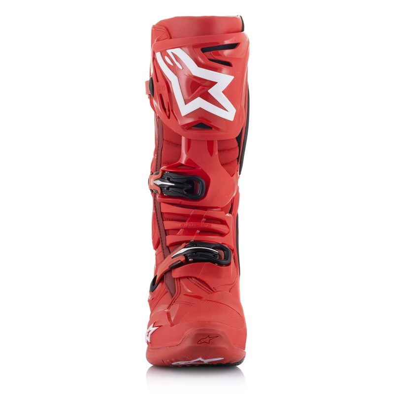 Alpinestars Tech 10 motociklu zābaki sarkani