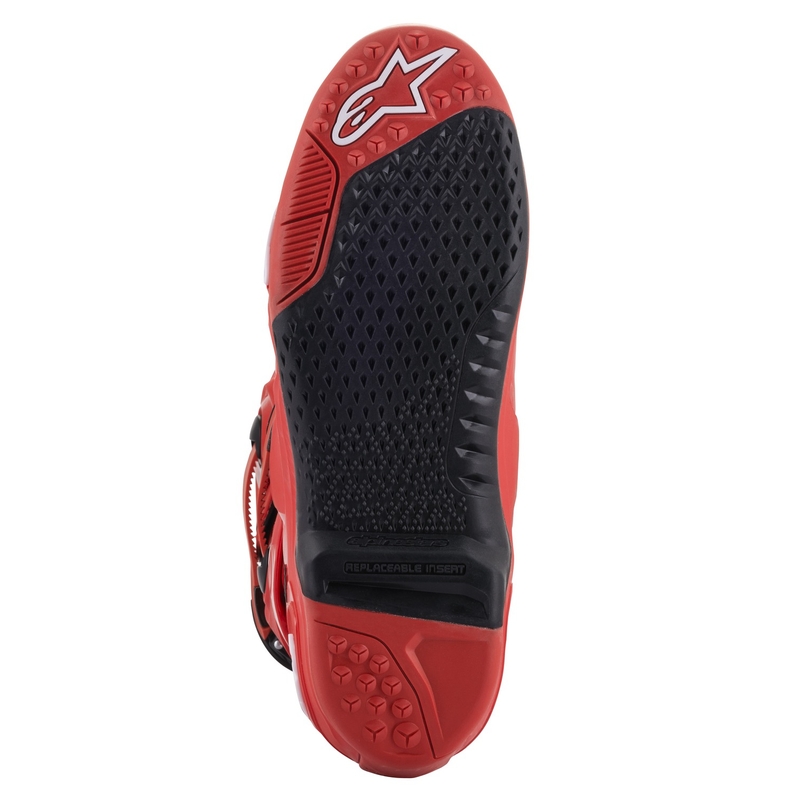 Alpinestars Tech 10 motociklu zābaki sarkani
