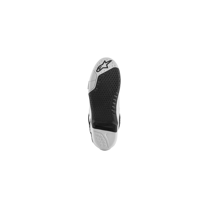Alpinestars Tech 10 Supervented Motociklu zābaki Perforēti balti