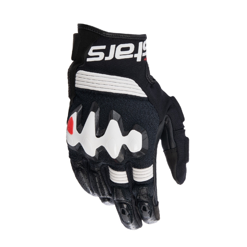 Alpinestars Halo Black and White Motocikla cimdi