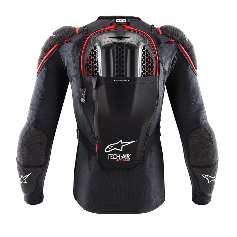 Gaisa spilvenu veste Alpinestars TECH-AIR®OFF-ROAD sistēma melns-arkans