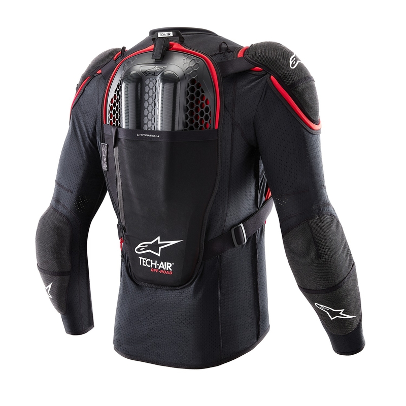 Gaisa spilvenu veste Alpinestars TECH-AIR®OFF-ROAD sistēma melns-arkans