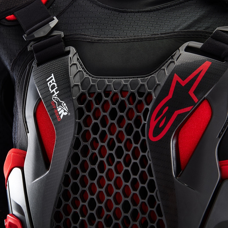 Gaisa spilvenu veste Alpinestars TECH-AIR®OFF-ROAD sistēma melns-arkans