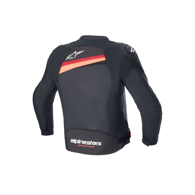Alpinestars T-GP PLUS R 4 Airflow melni-fluo sarkana motocikla jaka