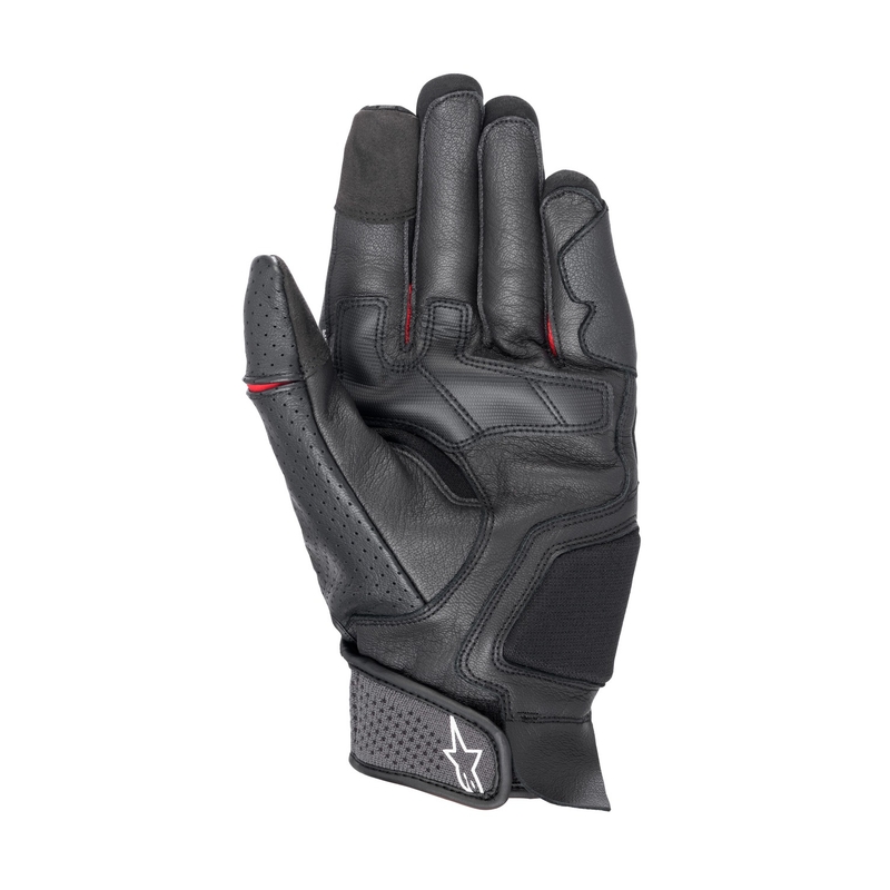 Alpinestars Morph Sport melni-fluo sarkani-pelēki motocikla cimdi