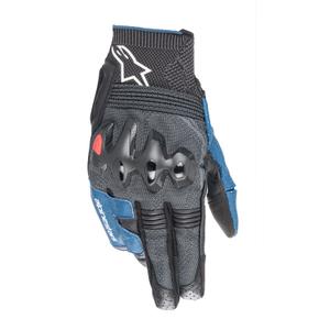 Alpinestars Morph Sport melni-pelēki-zili-sarkani motocikla cimdi
