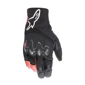 Alpinestars Hyde XT Drystar melni un sarkani motocikla cimdi
