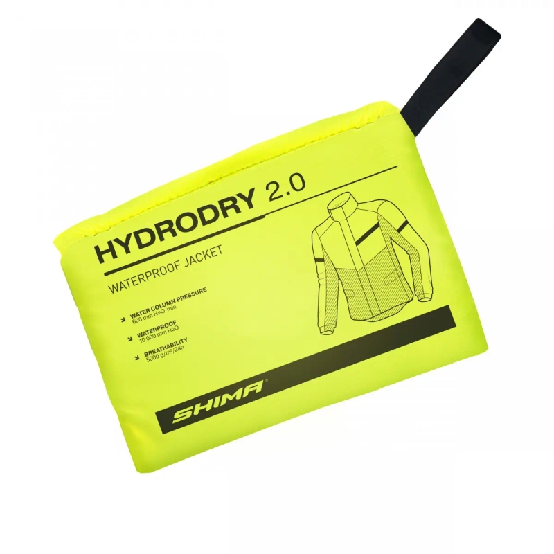 Shima Hydrodry 2.0 ūdensnecaurlaidīga jaka melna-fluorēta dzeltena