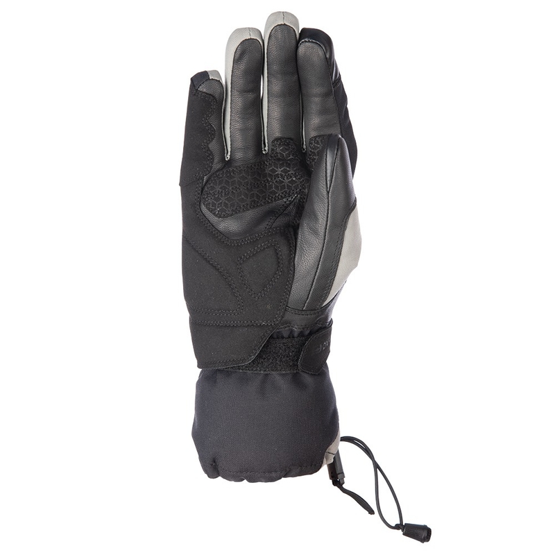 Oxford Montreal 4.0 DRY2DRY™ melni-pelēki-fluo dzelteni motocikla cimdi