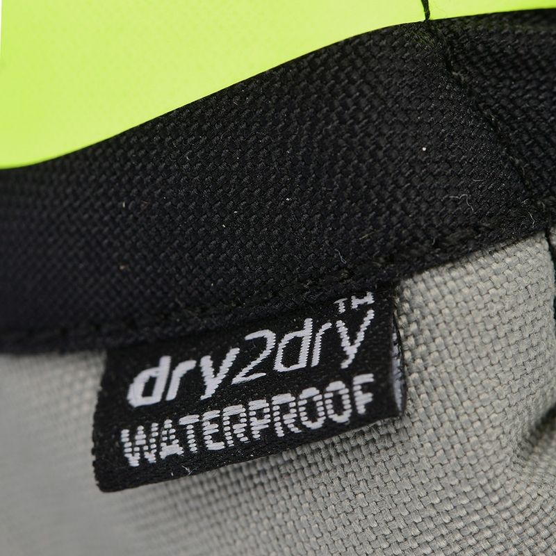 Oxford Montreal 4.0 DRY2DRY™ melni-pelēki-fluo dzelteni motocikla cimdi