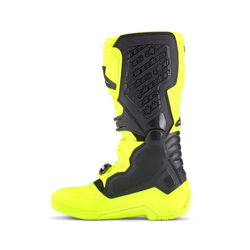 Alpinestars Tech 5 fluo dzelteni melni motocikla zābaki