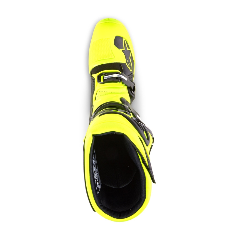 Alpinestars Tech 5 fluo dzelteni melni motocikla zābaki
