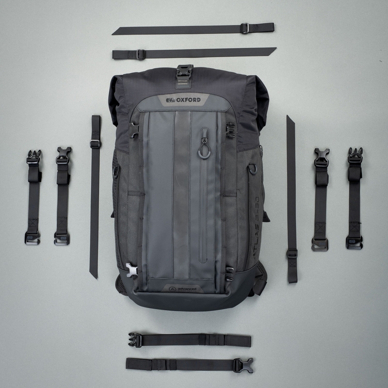 Motocikla soma Oxford Atlas B-20 Advanced Backpack 20 l pelēka