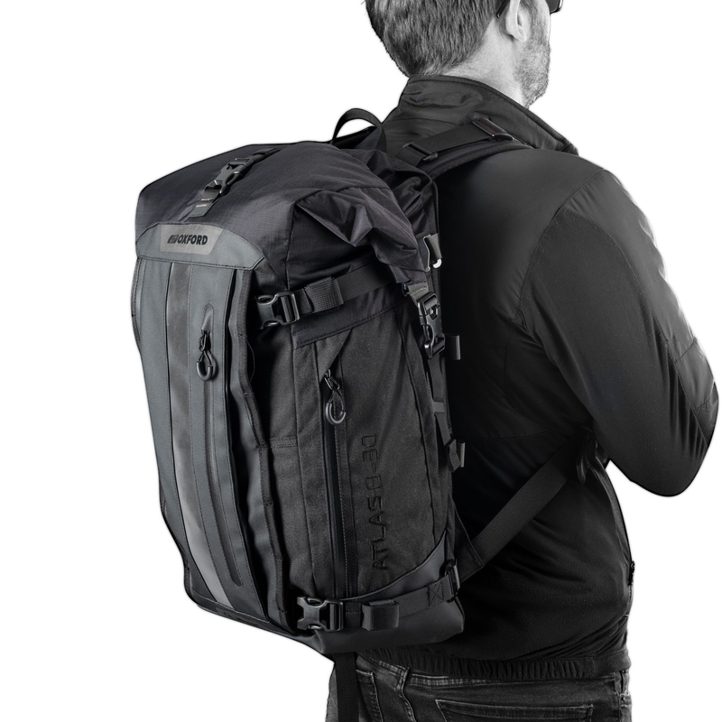 Motocikla soma Oxford Atlas B-30 Advanced Backpack 30 l pelēka
