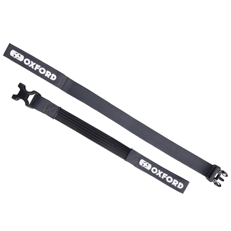 Oxford Atlas B-Clip bagāžas siksnas 2 gab. pelēkas 26 mm x 1,2 m