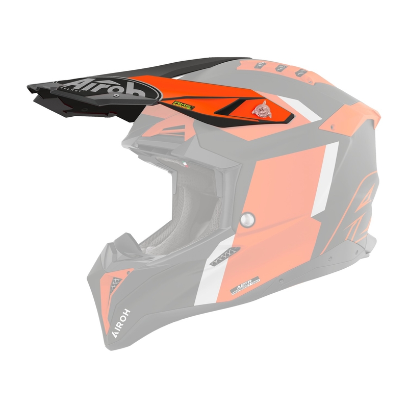 Ķiveres vizieris Airoh Aviator Glory matēts oranžs