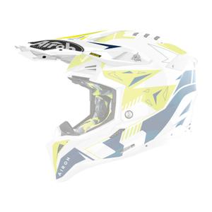 Airoh Aviator Spin dzeltens-zils spīdīgs ķiveres vizieris