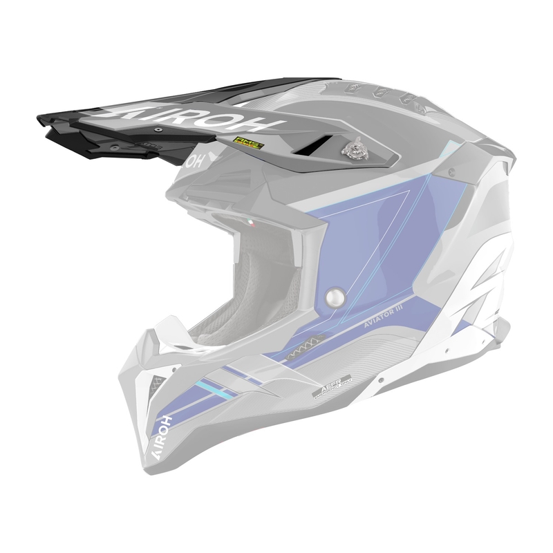 Airoh Aviator Saber zils spīdīgs aizsargcaiveres vizieris