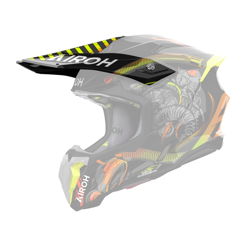 Ķiveres vizieris Airoh Twist 3 Toxic melns-dzeltens spīdīgs