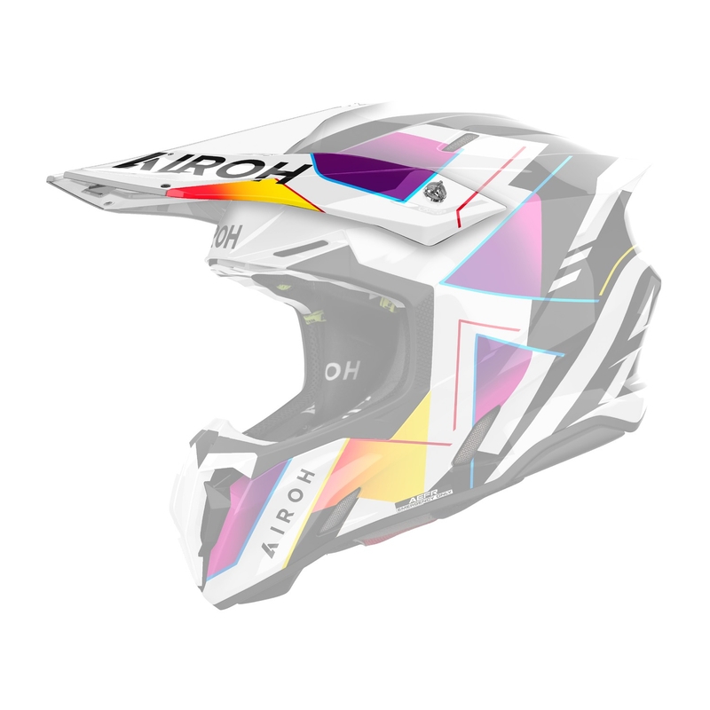 Ķiveres vizieris Airoh Twist 3 Rainbow spīdīgs