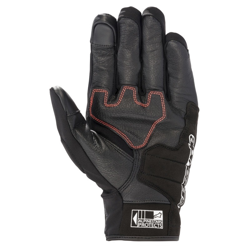 Alpinestars SMX Z Drystar Honda gaiši pelēki-melni-melni-zili-sarkani motocikla cimdi